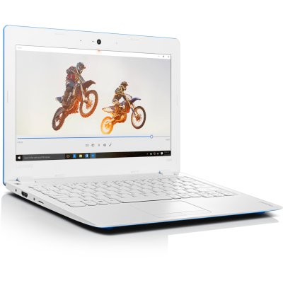 Ноутбук Lenovo IdeaPad 100s-11IBY Atom Z3735F/2Gb/SSD32Gb/Intel HD Graphics/11.6"/HD (1366x768)/Windows 10/blue/WiFi/BT/Cam (80R2003LRK) 80R2003LRK