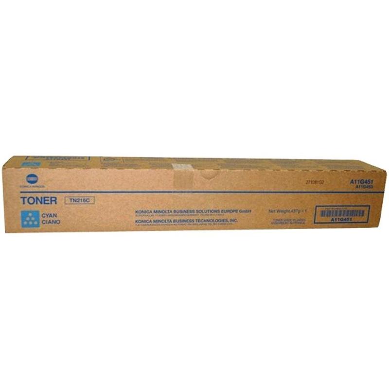 Тонер Konica-Minolta bizhub C220/280 синий TN-216C (o)(TN-216C)(A11G451) TN-216C