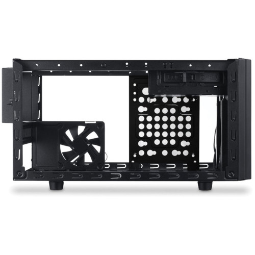 Копус Cooler Master Elite 130 () без БП, mini-ITX, полностью черный, USB 3.0 x2, USB 2.0 x 1, Mic x 1, аудио x 1, 1х120 мм вентилятор предустановлен спереди, поддержка до 3-х HDD формата 3.5" RC-130-KKN1 RC-130-KKN1
