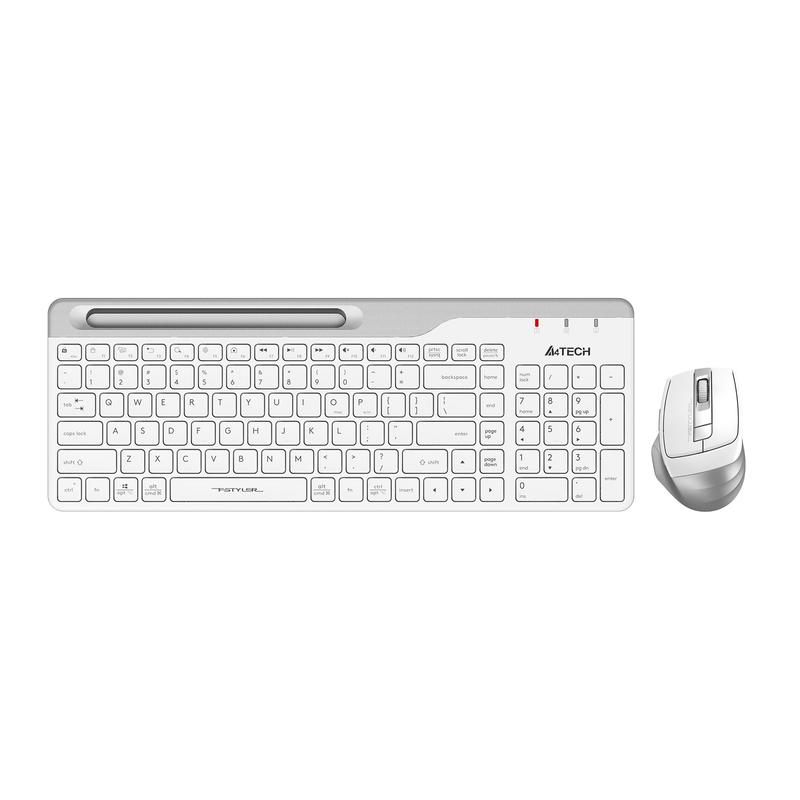 Клавиатура+мышь A4Tech  Fstyler FB2535C, USB, беспроводной, белый fb2535c icy white fb2535c icy white