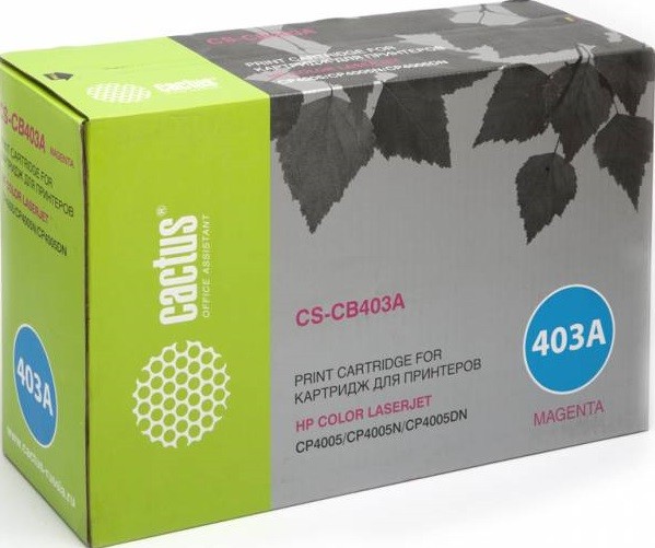 Тонер-картридж Cactus CS-CB403A пурпурный для HP CLJ CP4005/CP4005DN/CP4005N (7500стр.) CS-CB403A CS-CB403A