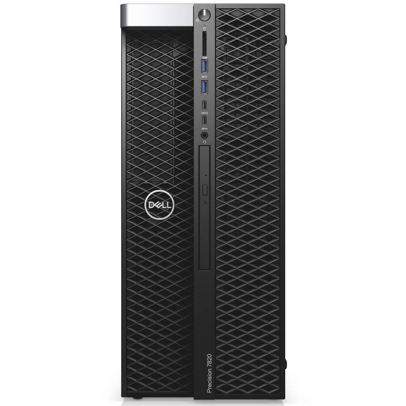 Персональный компьютер Dell Precision T5820 MT Core i9 10920X (3.5) 32Gb 2Tb 7.2k SSD512Gb RTX A5000 24Gb DVDRW Windows 10 Professional GbitEth 950W клавиатура мышь черный 5820-7050 5820-7050