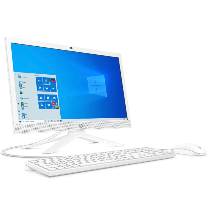 Моноблок HP 21-b0038ur AiO 20.7"(1920x1080)/Intel Core i5 1035G1(1.1Ghz)/4096Mb/256SSDGb/noDVD/Int:Intel UHD Graphics/Cam/WiFi/war 1y/Snow White/FreeDos + USB KBD, USB MOUSE 497B4EA 497B4EA