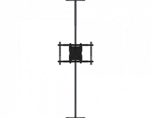 Крепление Wize Pro PFC65 распорное напольно-потолочное для панелей диагональю 32’’-65’’+, возможность поворота из ландшафтной ориентации в портретную без снятия панели, наклон +15°/-5°, вращение 360°, макс. вес нагрузки 45 кг, черный PFC65 PFC65