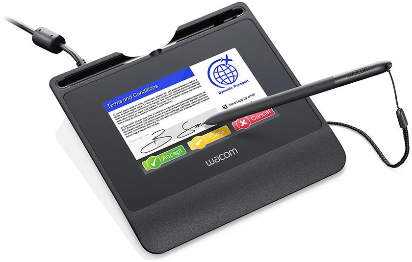 Планшет Wacom для подписи STU 540 USB черный STU540 STU540