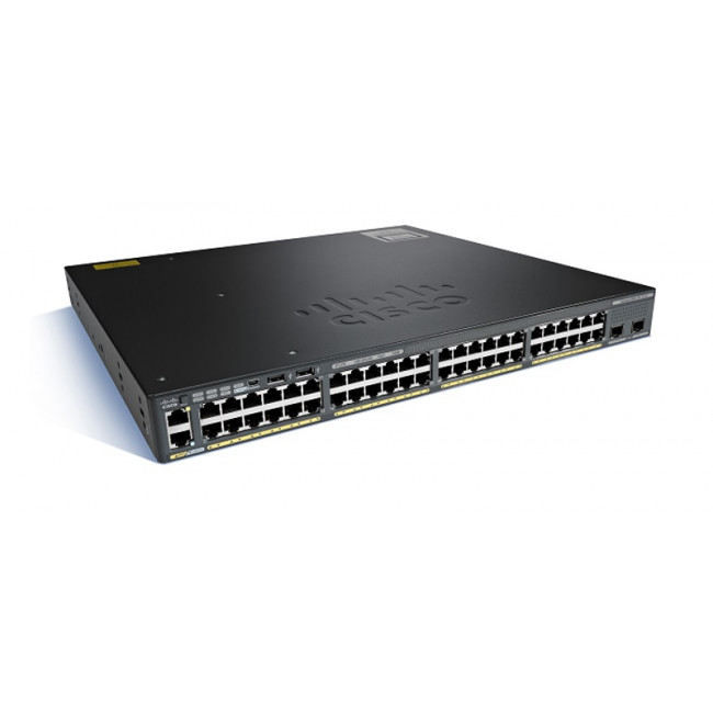 Коммутатор Cisco Catalyst 2960 Plus 48 10/100 + 2 T/SFP LAN Lite (WS-C2960+48TC-S) WS-C2960+48TC-S