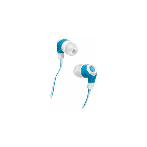 Наушники Defender вставки Trendy 702 белый + голубой 63702 63702