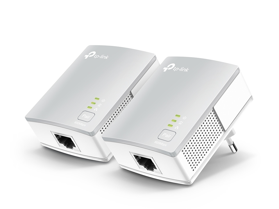 Адаптер TP-Link AV500, 500 Мбит/с Powerline, 100 Мбит/с Ethernet, HomePlug AV, 2 устройства в комплекте TL-PA4010KIT TL-PA4010KIT