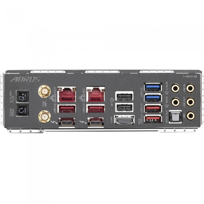 Материнская плата Gigabyte , Socket 1200, Intel®Z490, 4xDDR4-2933, HDMI, 3xPCI-Ex16, 6xSATA3(RAID 0/1/5/10), 3xM.2, 8Ch Audio, 1x2.5GLan, 1x10GLan, Wi-Fi, (2+4)xUSB2.0, (6+2)xUSB3.2, (2+1)xUSB3.2 Type-C™, ATX, RTL, {1} Z490 AORUS XTREME WF Z490 AORUS XTREME WF