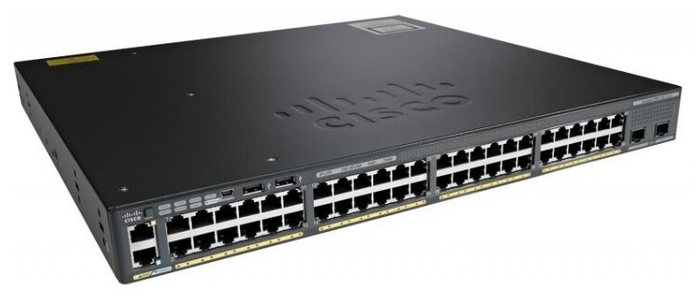 Коммутатор Cisco Catalyst 2960-XR 48 GigE PoE 370W, 2 x 10G SFP+, IP Lite  WS-C2960XR-48LPD-I WS-C2960XR-48LPD-I