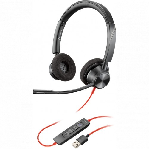 Гарнитура Plantronics Blackwire 3320 BW3320-M USB-A, шумоподавление, стерео 214012-01 214012-01