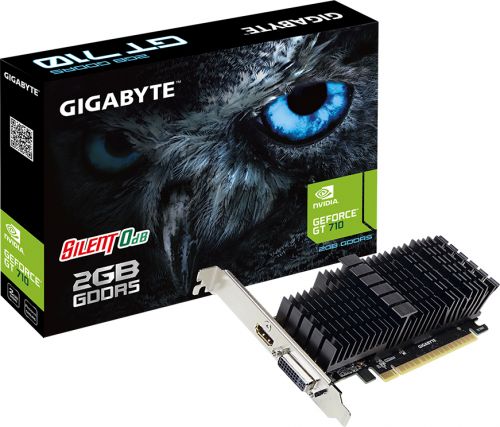 Видеокарта Gigabyte PCIE8 GT710 2GB GDDR5 GV-N710D5SL-2GL GV-N710D5SL-2GL