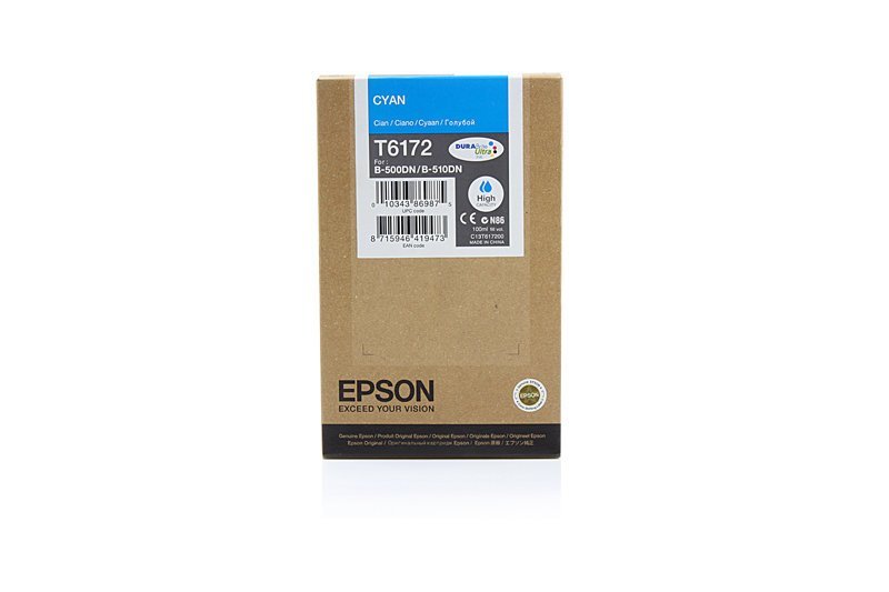 Картридж Epson для B-300/B-500DN/B-510DN струйный, cyan (C13T617200) C13T617200