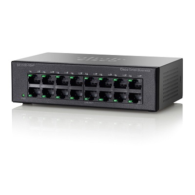 Коммутатор PoE Cisco SB SF110D-16HP-EU SF110D-16HP-EU