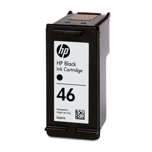 Картридж струйный HP 46 черный для HP DJ Adv 2020hc/2520hc (1500стр.) CZ637AE CZ637AE