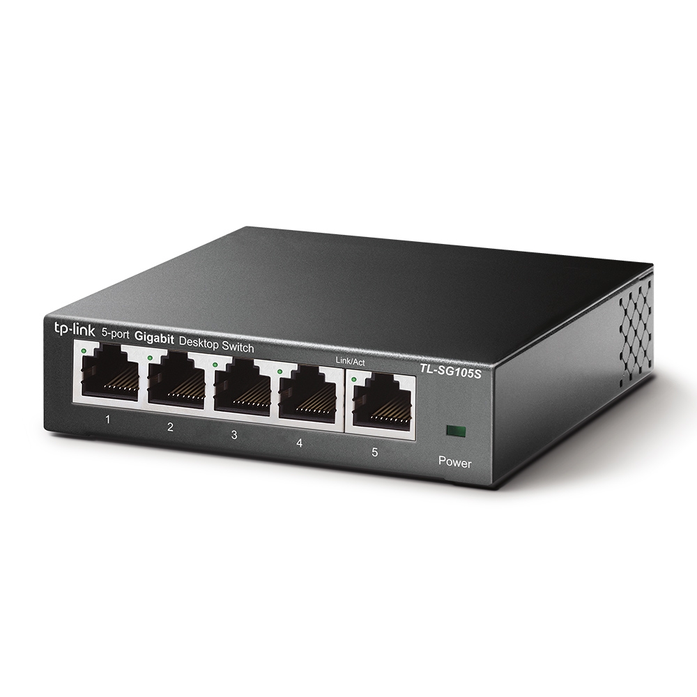 Коммутатор настольный TP-Link  5-портовый 10/100/1000 Мбит/с TL-SG105S TL-SG105S