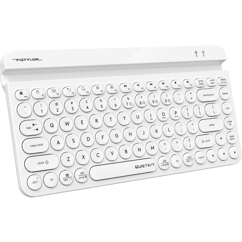 Клавиатура A4Tech   Fstyler FBK30 белый USB беспроводная BT/Radio slim Multimedia () FBK30 WHITE FBK30 WHITE