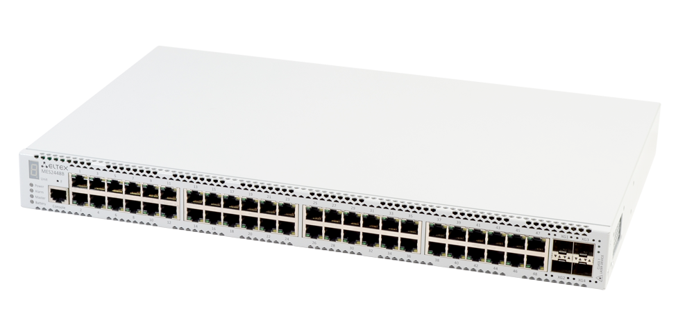 Коммутатор Eltex Ethernet 48 портов 10/100/1000 Base-T, 4 порта 10GBase-R (SFP+)/1000Base-X (SFP), L2, 220V AC, 12V DC MES2448B MES2448B #4