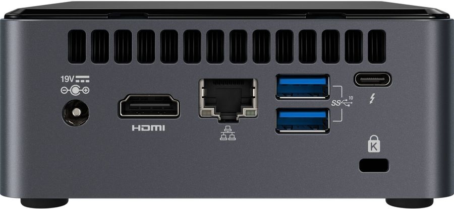 Неттоп Intel NUC NUC 10 Performance kit NUC10i7FNHN with Core i7-10710U, M.2 and 2.5" Drive, HDMI 2.0a; USB-C (DP1.2), w/ no codec, w/ EU cord BXNUC10I7FNHN2 BXNUC10I7FNHN2