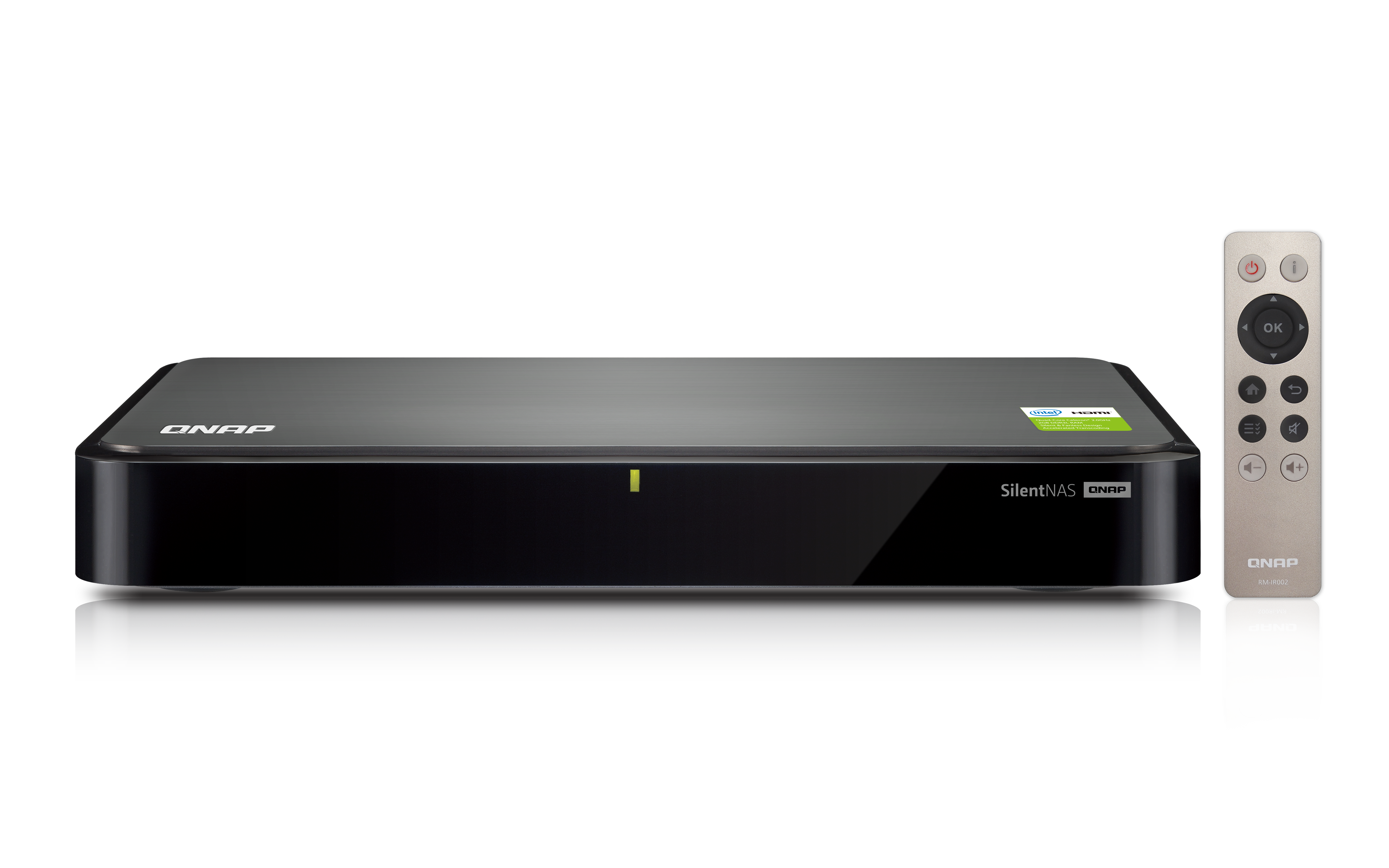 Сетевой RAID-накопитель QNAP 2 отcека для HDD, пассивное охлаждение, HDMI-порт. Intel Celeron J1900 2,0 ГГц HS-251+ HS-251+