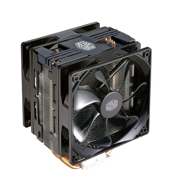 Вентилятор для процессора Cooler Master Hyper 212 Turbo Black LED, 600 - 1600 RPM, 150W, Full Socket Support RR-212TK-16PR-R1 RR-212TK-16PR-R1