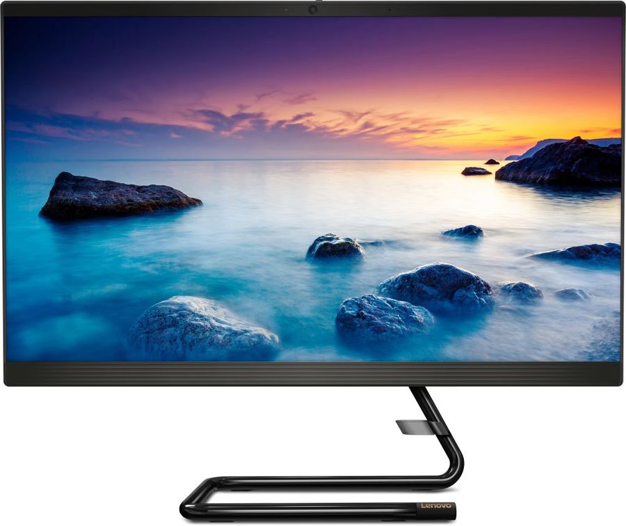 Моноблок Lenovo IdeaCentre A340-24IGM 23.8" Full HD Cel J4025 (2) 4Gb SSD256Gb UHDG 600 DVDRW CR Windows 11 GbitEth WiFi BT 65W клавиатура мышь Cam черный 1920x1080 F0E7006BRK F0E7006BRK