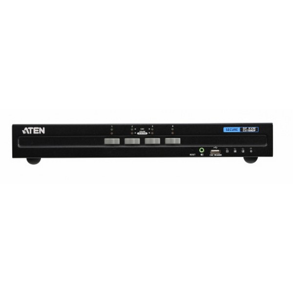 KVM-переключатель ATEN электрон,, KVM+Audio+USB 2,0,  1 user PS2/USB+HDMI =>  4 cpu USB+DP, без шнуров, 3840x2160 30Hz, настол,, исп,стандарт,шнуры, без OSD, некаскад,, CS1184DP-AT-G CS1184DP-AT-G