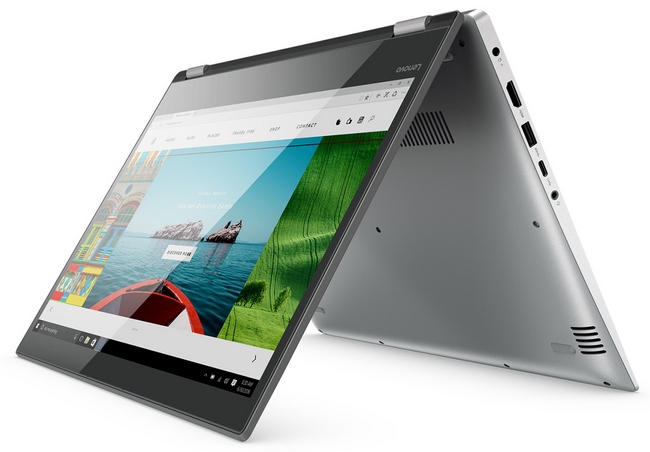Ноутбук Lenovo Yoga 520-14IKB i3-7130U/4Gb/SSD128Gb/UMA/14"FHD/Win10/grey/WiFi/BT/Cam  80X8011WRU 80X8011WRU