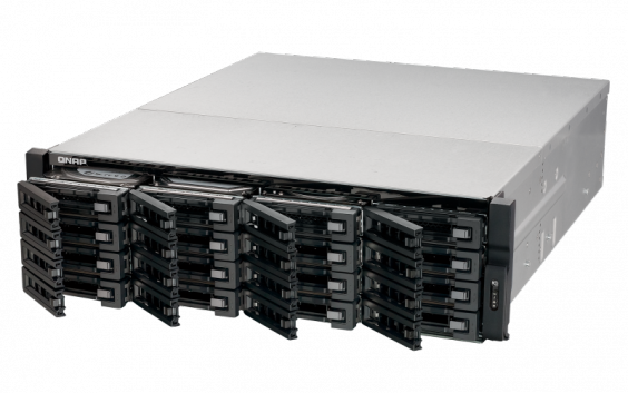 Сетевой RAID-накопитель QNAP 16 отсеков для HDD, ECC-память, стоечное исполнение, два блока питания. Intel Xeon E3-1225 3,1 ГГц. TS-EC1679U-RP TS-EC1679U-RP