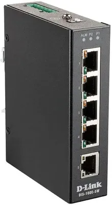 Коммутатор D-Link L2 Unmanaged Industrial Switch with 5 10/100Base-TX ports DIS-100E-5W/A1A DIS-100E-5W/A1A