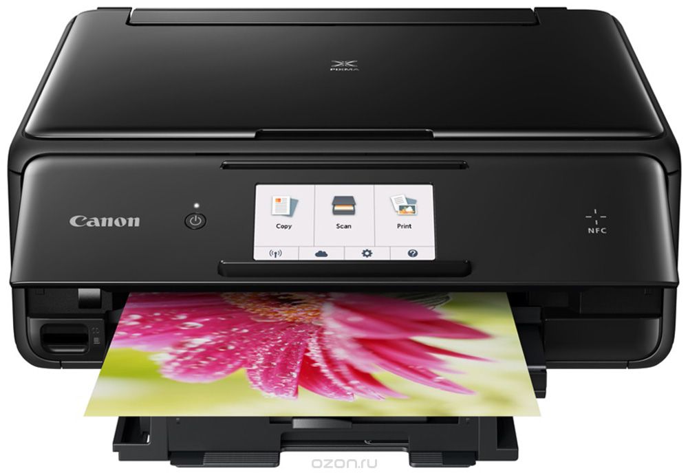 МФУ Canon PIXMA TS8040 А4, (4800х1200), 15 из./мин. ч/б, 10 из./мин. цвет, раздельные картриджи(6), кассета 100 л., USB/WiFi 1369C007 1369C007