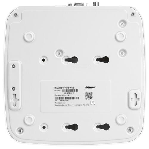 IP-видеорегистратор Dahua DHI-NVR2104-I 4-канальный входящий поток до 80Мбит/с; MJPEG; разрешение записи до 12Мп; воспроизведение: 4кн@1080p, 1кн@8Мп; видеовыходы: 1 HDMI, 1 VGA; cеть: 1 RJ45 100Мбит/с; aудиовх/вых: 1/1; DHI-NVR2104-I DHI-NVR2104-I