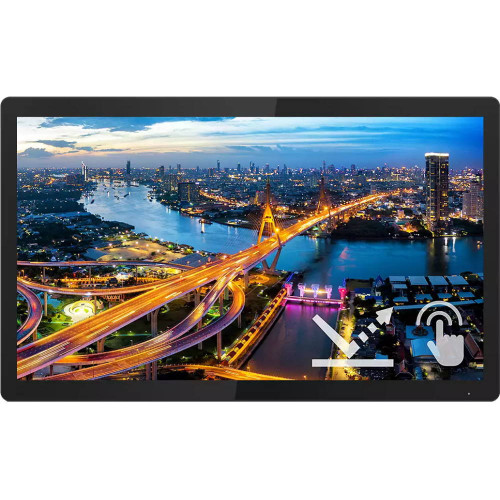 Монитор Philips 21.5" Black (IPS, Multi-Touch, 1920x1080, 75Hz, 4 ms, 178°/178°, 400 cd/m, 50M:1, +DVI, +HDM 222B1TFL 222B1TFL