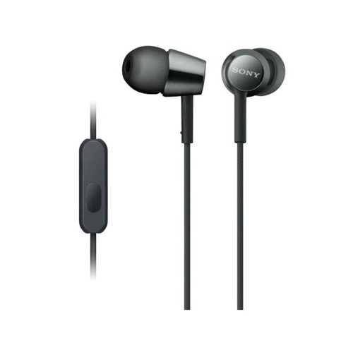 Наушники Sony внутриканальные 5-24000Гц 1.2м gold 3.5мм 103дБ ПДУ микрофон, 4 сменные амбюшуры, черные MDREX155APB.E MDREX155APB.E
