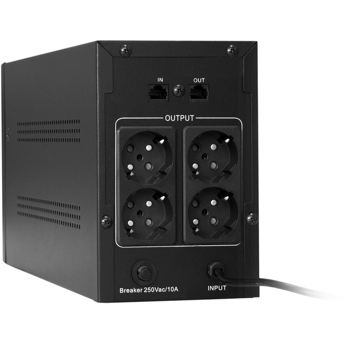 Источник бесперебойного питания Exegate SpecialPro UNB-1500 1500VA/950W, LED, AVR, 4*EURO, RJ45/11 EP285499RUS EP285499RUS