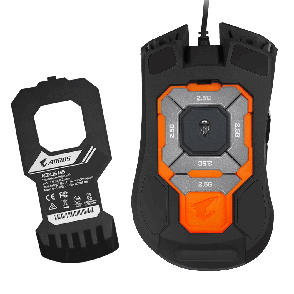 Мышь Gigabyte AORUS M5/USB MICE/IR/BK GM-AORUS M5 GM-AORUS M5 #3