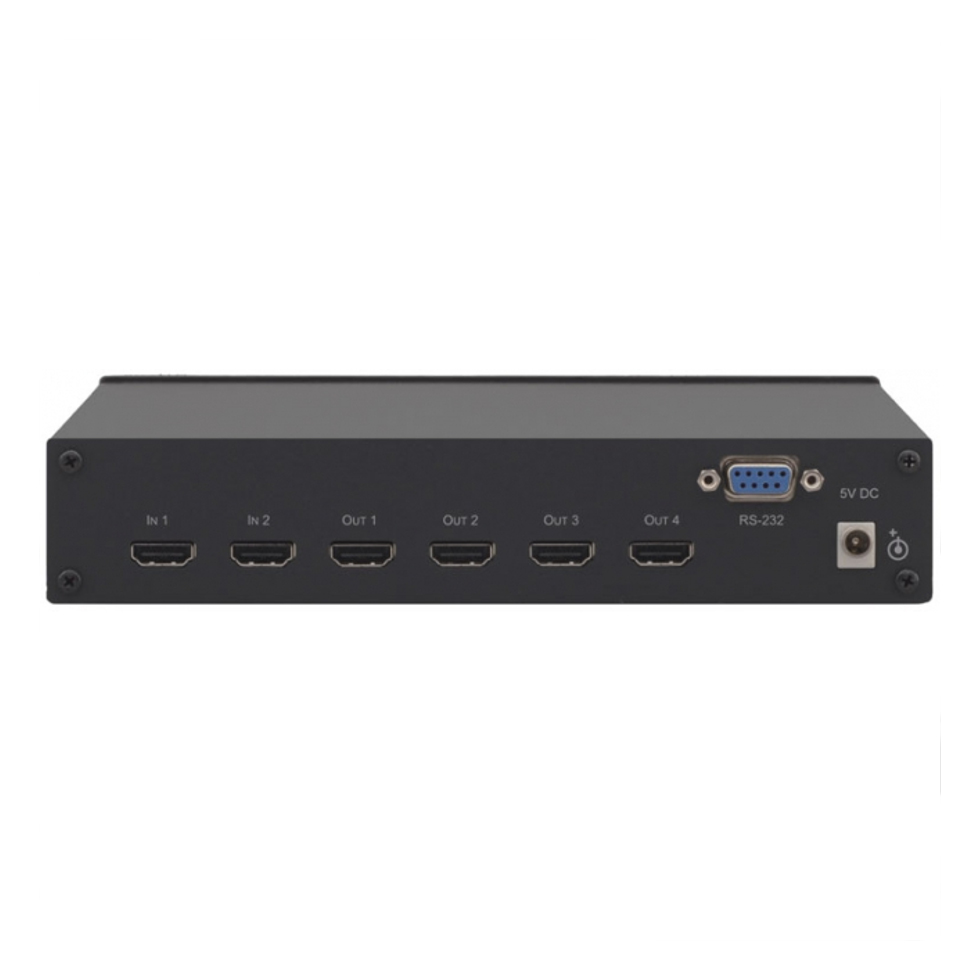 Усилитель-распределитель Kramer Electronics VM-24HC Desktop 1:4 HDMI с коммутатором 2х1 10-71007090 10-71007090