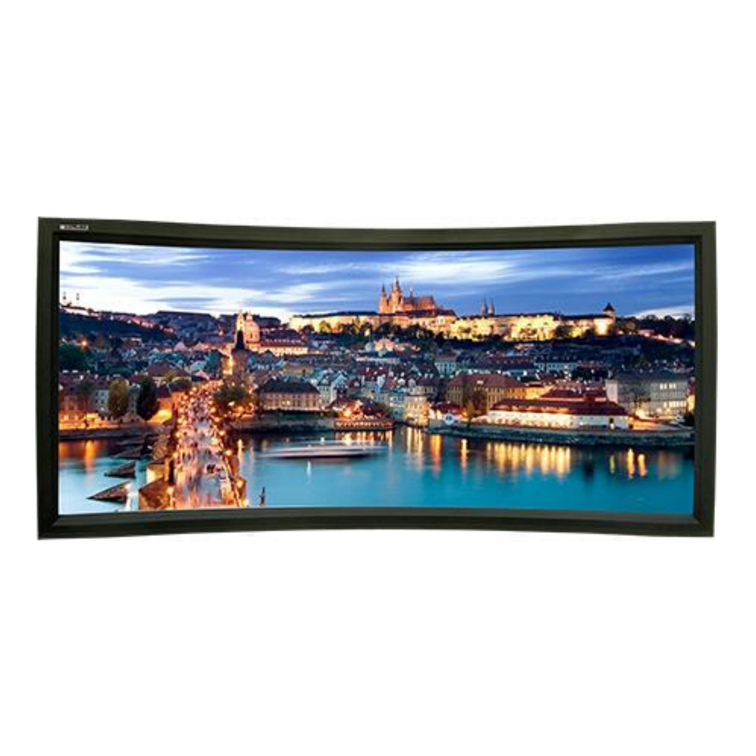 Экран для проектора Lumien LCH-100112 Cinema Home Curved 182x313 см (раб. область 165х295 см) (133") Matte White, изгиб 25°, алюминиевая рама обтянутая черным бархатом 16:9 (2 места) LCH-100112 LCH-100112