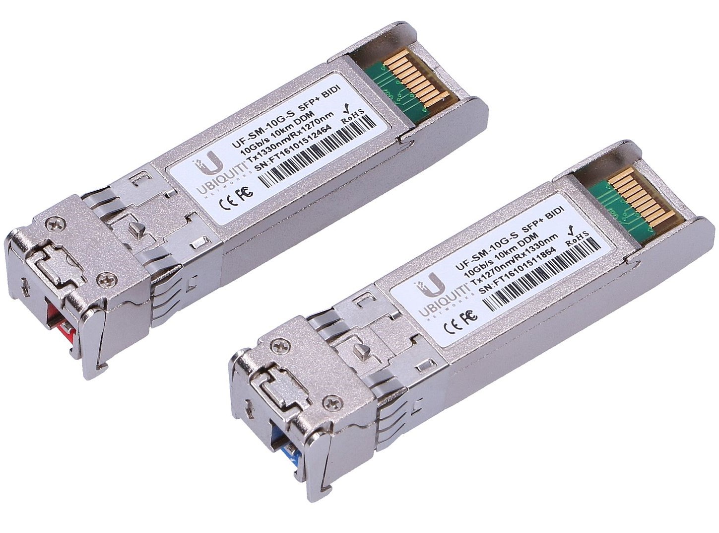 Модуль SFP+  Комплект из 2 модулей UBIQUITI UF-SM-10G (UF-SM-10G) UF-SM-10G