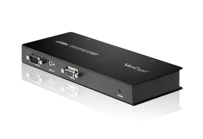Удлинитель ATEN VGA/SVGA+AUDIO+RS232, 300 м., 1xUTP Cat5e, без шнуров, Б.П.220> 5.3V VE500T-AT-G VE500T-AT-G