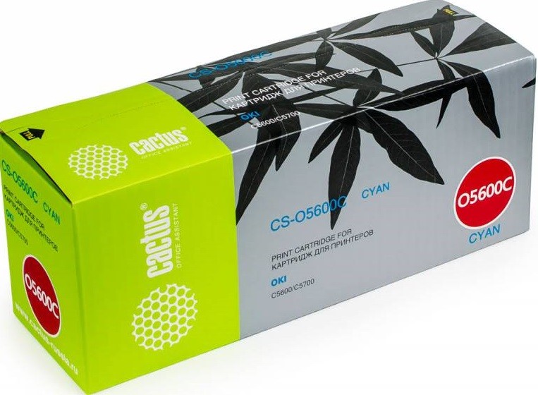 Тонер-картридж Cactus CS-O5600C голубой для Oki C5600/C5700 (2000стр.) CS-O5600C CS-O5600C