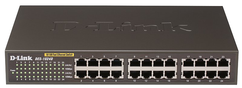 Коммутатор D-Link 24 портовый 10/100, 19" DES-1024 Б/У DES-1024 Б/У