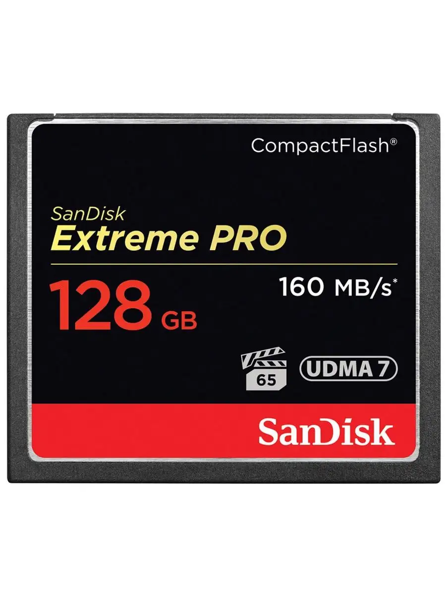 Карта памяти Sandisk SDCFXPS-128G-X46 128Gb CF,Extreme Pro,VPG 65,UDMA 7,1000x SDCFXPS-128G-X46 SDCFXPS-128G-X46