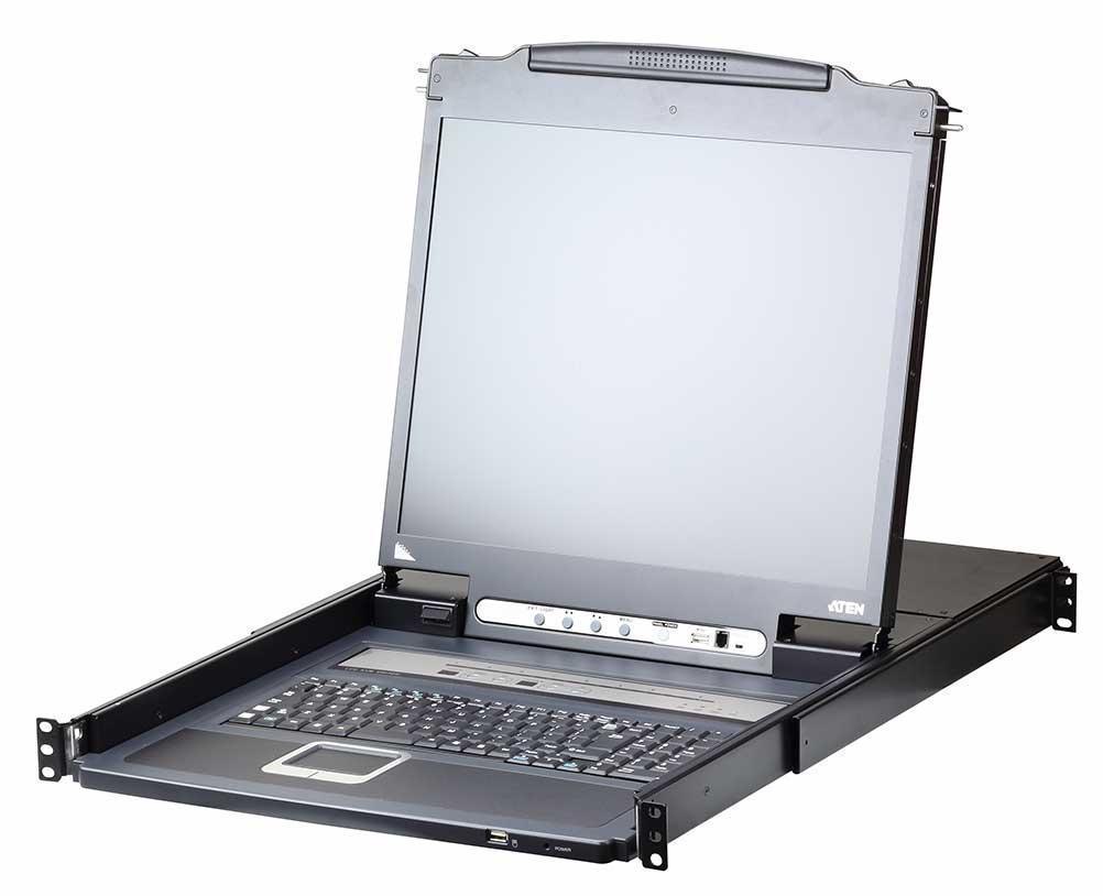 Консоль ATEN 17" 1-Local/Remote Share Access 16-Port PS/2-USB VGA Single Rail LCD KVM over IP switch CL5716IM-ATA-RG CL5716IM-ATA-RG