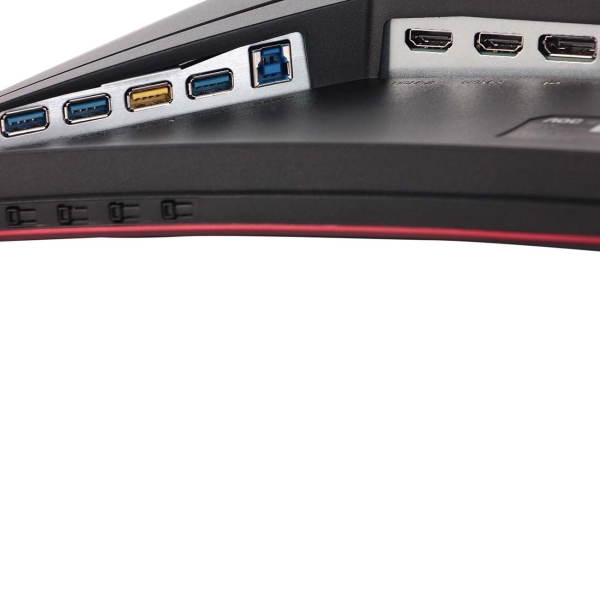 Монитор AOC 27" C27G2ZU Curved 1920x1080 240Гц VA WLED 16:9 0,5ms 2*HDMI DP 4*USB3.2 3000:1 80M:1 178/178 300cd Speakers HAS Pivot Swivel Tilt Black/Red C27G2ZU/BK C27G2ZU/BK