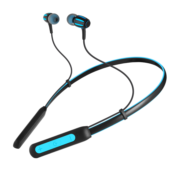 Наушники Sven беспроводные внутриканальные с микрофоном E-230B, черный-синий (Bluetooth) SV-017897 SV-017897