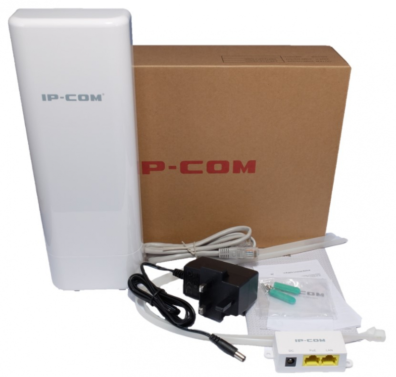 Беспроводной мост IP-COM N150 2.4ГГц. Дальность до 5км. Outdoor P-t-P (P-t-MP) AP  - 5km max, 2FE  ports (Passve POE), 12dBi antenna (60Hx30V) ,6KV Lightning Protection. AP615 AP615