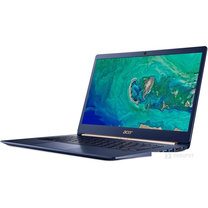Ультрабук Acer Swift 5 SF514-54T-759J Core i7 1065G7/16Gb/SSD1Tb/Intel Iris Plus graphics/14"/IPS/Touch/FHD (1920x1080)/Windows 10/blue/WiFi/BT/Cam NX.HHYER.003 NX.HHYER.003