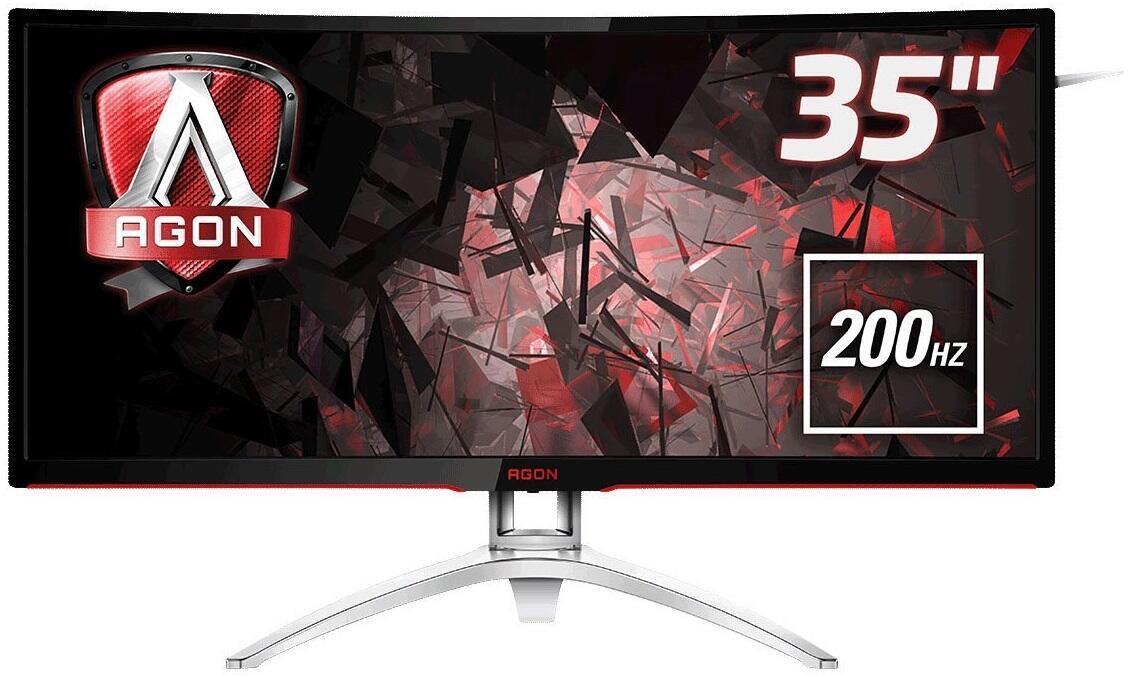 Монитор AOC 35'' LCD [21:9] 2560х1080 MVA, nonGLARE, 300cd/m2, H178°/V178°, 50М:1, 4ms, VGA, DVI, HDMI, DP, USB-Hub, Tilt, HAS, Speakers, Audio out, 3Y, Black AG352QCX AG352QCX