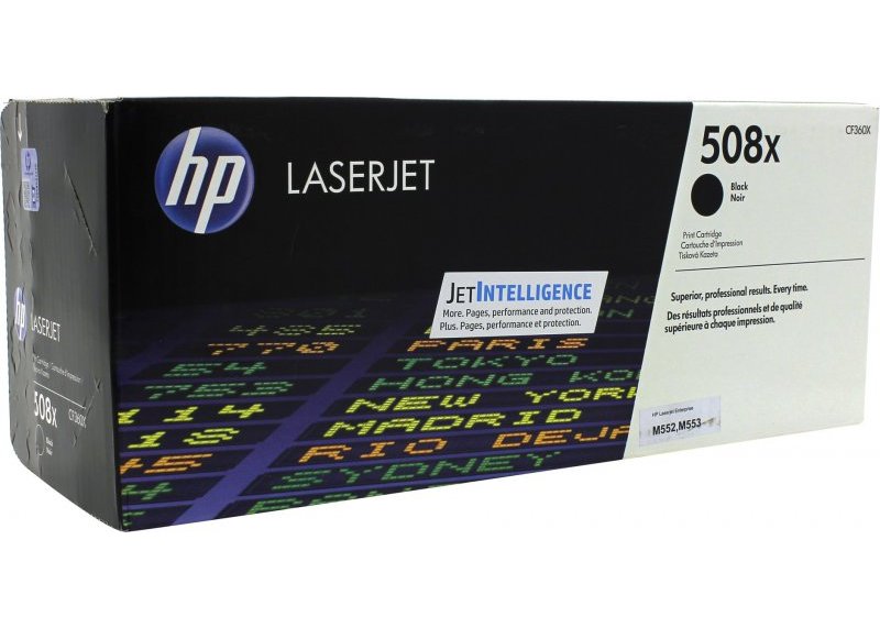 Тонер-картридж HP 508X черный для HP CLJ M552/M553 (12500стр.) CF360X CF360X